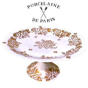 Vintage Porcelaine De France Limoges Cake Pedestal